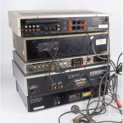 Assortment of Five Vintage Audio Components