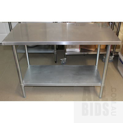 Commercial Stainless Steel Bench