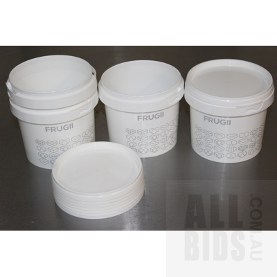 Tecpak 404ml Tamper Evident Plastic Tubs With Snap On Lids - Lot of 8400 - Brand New