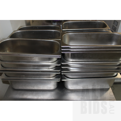 5 Litre and 3.4 Litre Stainless Steel Ice Cream Trays - Lot of 44