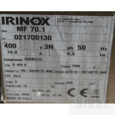 Irinox MF 70.1 PLUS Multi Fresh 70 Kg Blast Chiller Shock Freezer - ORP $33,800