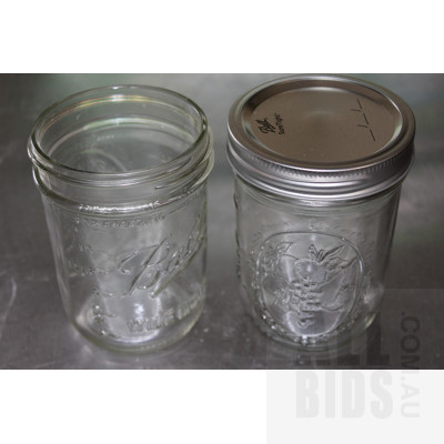 Ball Wide Mouth One Pint Mason Preserving Jars - Lot of 21 - New