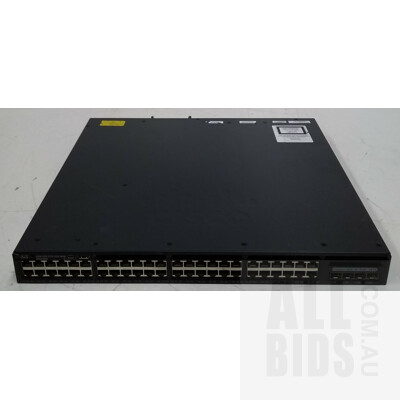 Cisco (WS-C3650-48PS-E V03) Catalyst 3650 Series 48 Port Managed Gigabit Ethernet PoE+ Switch
