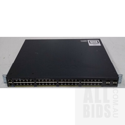 Cisco (WS-C2960X-48LPS-L) Catalyst 2960-X Series 48 Port Managed Gigabit Ethernet PoE+ Switch