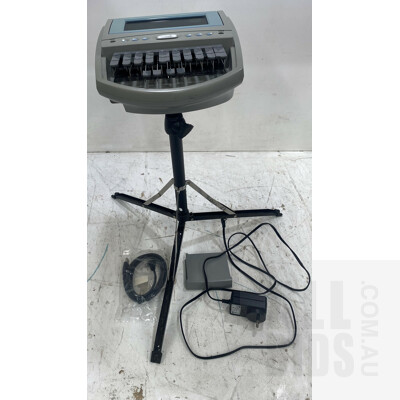 Group Of Stenograph Machines, with Tripod Stands and Protective Carry Case