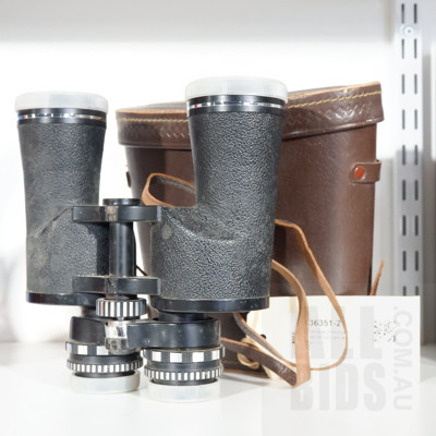Vintage Uniscope 8 x 50 Field Binoculars with Original Case