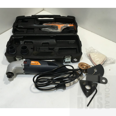 Renovator WT02234 Multi-Function Electric Saw With Oscillating Trimmer In Carry Case