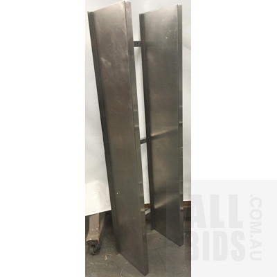 Assorted Stainless Steel Wall Mounted Shelves And Rack