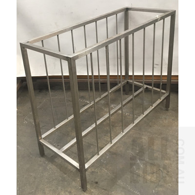 Assorted Stainless Steel Wall Mounted Shelves And Rack
