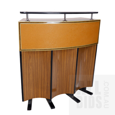 Retro Freestanding Bar with Laminex Top and Front