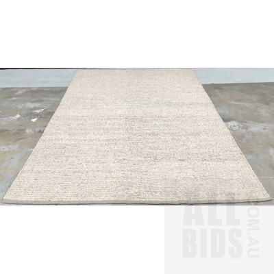 Larry, Grey, Wool, Hand Woven In India Floor Rug 200cm x 280cm ORP $999