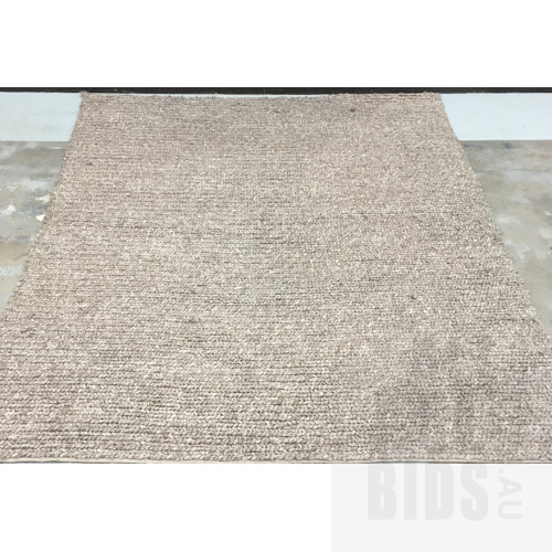 Links, Grey, Felted, Braided Wool, Hand Woven In India Floor Rug 300cm x 350cm ORP $3390