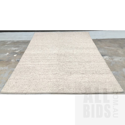 Larry, Grey, Wool, Hand Woven In India Floor Rug 300cm x 350cm ORP $2200