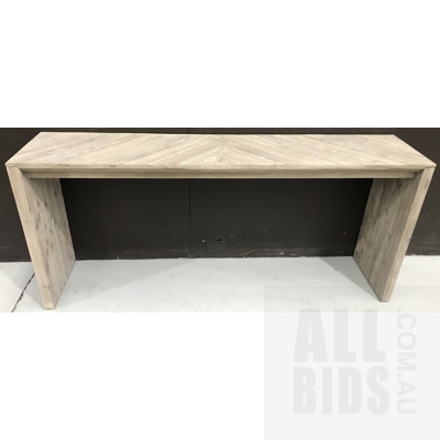Olympia Acacia/Grey Console Table - ORP $799