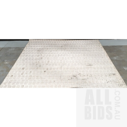 Medina Rainy Day Hand Tufted Grey Floor Rug 300x350cm ORP$2390