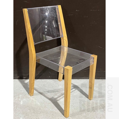 Pacha Clear Acrylic Composite Occasional Chair -  ORP $190