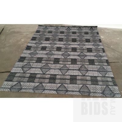 Melaine, Smoked Pearl Hand Woven In India Floor Rug 200cm x 280cm ORP $699