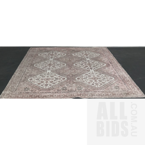 Meena, Mist Rose, Hand Woven Floor Rug 300cm x 350cm ORP $890