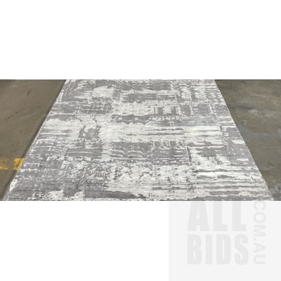 Aramac Hand Woven Plum Ivory Floor Rug 300x350cm ORP $2990