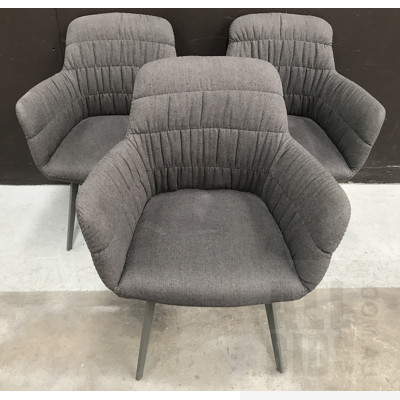 Gemini Dark Grey Chairs - Lot of 3 - ORP $1170