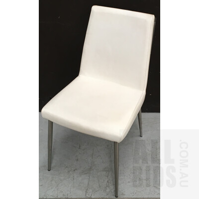 Nori White Leather Chair ORP $540