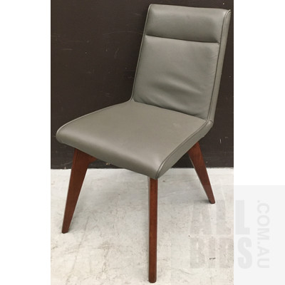 Luciio Grey Leather Chair ORP $379