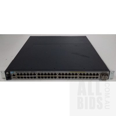 HP (J9574A) E3800 40G-4SFP+ 48 Port Managed Gigabit Ethernet PoE+ Switch