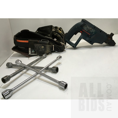 Assorted Lot Of Tools Including Hammer Drill