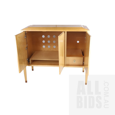 Fine Contemporary Artisan Made Entertainment Cabinet in the Art Deco Style