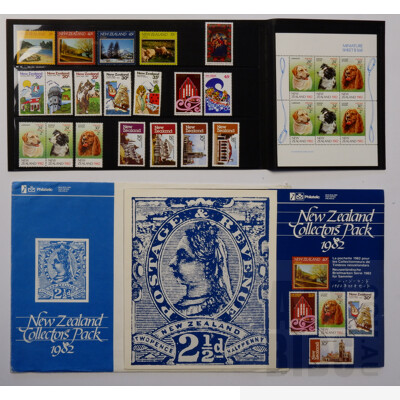 1982 New Zealand Collectors Stamp Pack