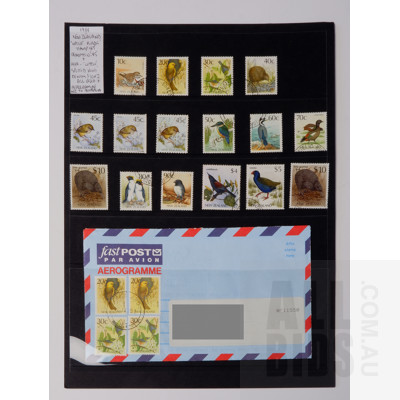 1988 New Zealand Native Birds and 1989 Little Spotted Kiwi Stampset