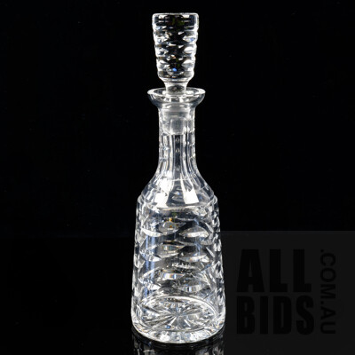 Vintage Waterford Crystal Pine Cone Cut Decanter