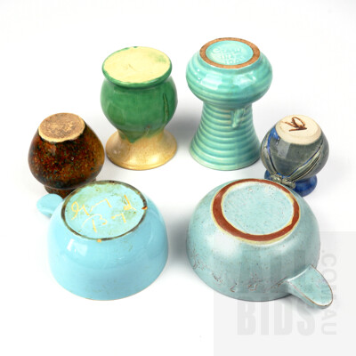 Collection of Australian and International Pottery, Including Remued Vase, Boyd Ramekin and More