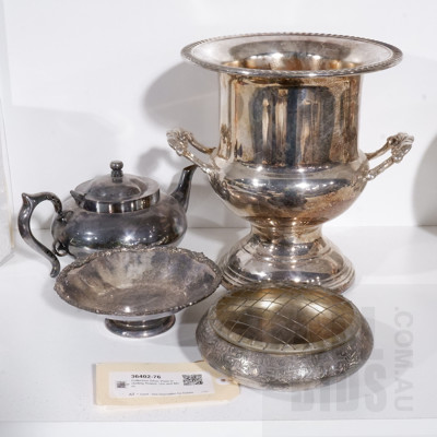 Collection Silver Plate Including Teapot, Urn and More