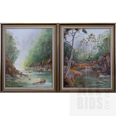 Murray, Two Oil Paintings, each 50 x 39 cm