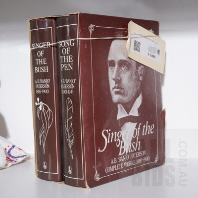 A. B. Banjo Paterson, Song of the Pen, Complete Works 1895-1941, Lansdowne Publishing, Sydney, 1983, Two Volume Hardcover Set in Slip Case