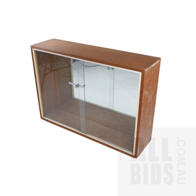 Vintage Display Cabinet with Sliding Glass Doors