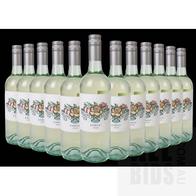 Plums and Roses 2 Piece 2020 White Wine 750ml Case of 12