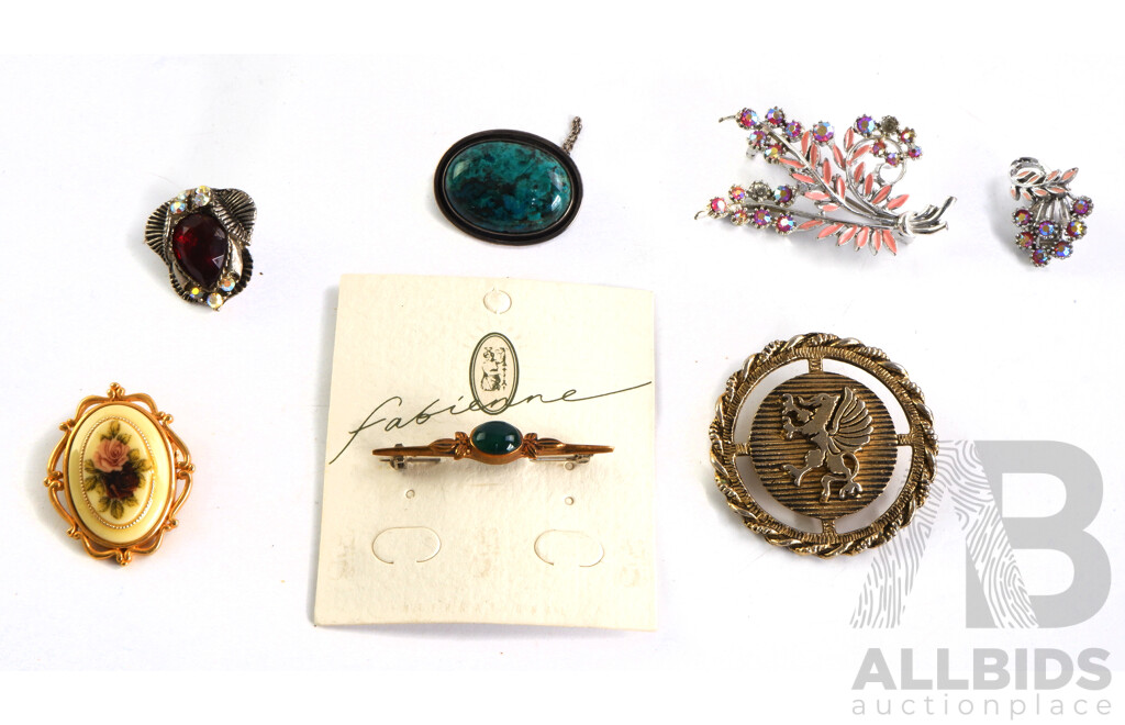 Collection of Lovely Vintage and Contemporary Broaches, Pins and Clips