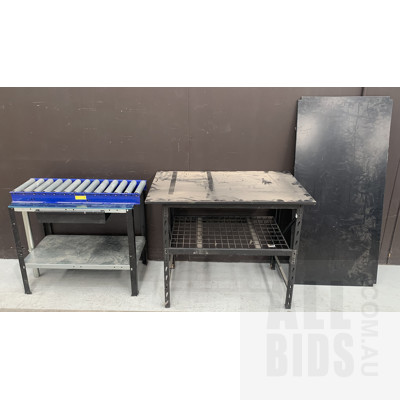 Workshop Tables And Small roller conveyor