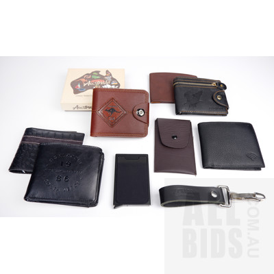Nine Various Wallets, Coin Purses and other Items - Mostly New