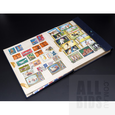 Stamp Album With Australian and International Stamps
