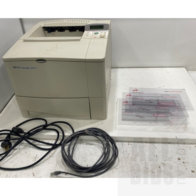 HP Laserjet 4050N Black & White Printer With APCA Cheque Templates