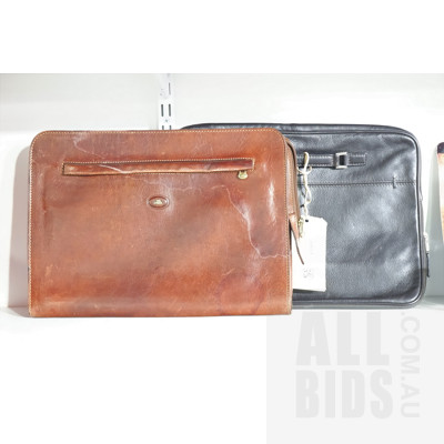 Oroton Leather Laptop Case and the Bridge Leather Man Bag