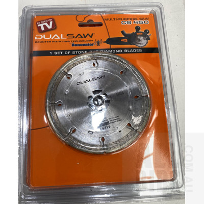 DualSaw Stone Cut Diamond Blades CS450, Premco Hand Saw And Ruler Guides