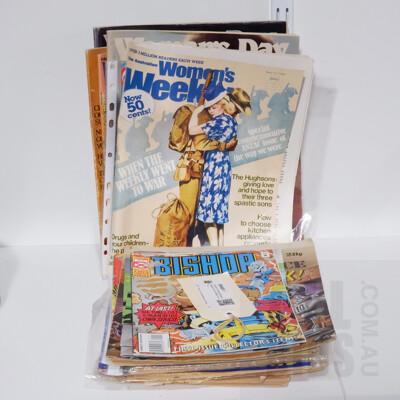 Quantity of Vintage Womans Magzines and Quantity Comics