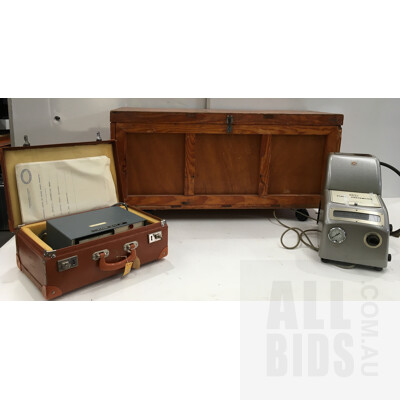 Vintage, YSI 91 HC Humidity Meter With Protective Suitcase, EEL Flame Photometer With Wheeled Storage Box