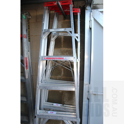 Oldfields 1.5 Meter Alumimium A Frame Ladders - Lot of Two