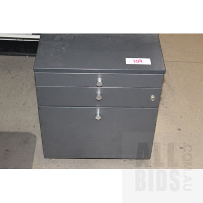 Four Drawer Filing Cabinet, Stationery Cupboard and Two Pedestal Drawer Units