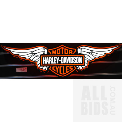 Illuminated Harley Davidson 3D Display Sign